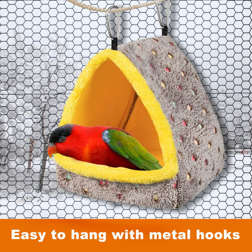 Λούτρινο κρεβάτι OWSOO Bird House για φωλιά σε κλουβί, ιδανικό για παπαγάλους, ινδικά 2