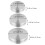 3Pack Cake Stand Rotating Disk Aluminum Alloy Rotation DIY Projects 2