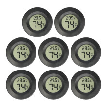 stuks mini LCD digitale thermometer/hygrometer ronde temperatuur- en vochtigheidssensor voor vriezers, wijnkoelers en kruipboxen voor huisdieren