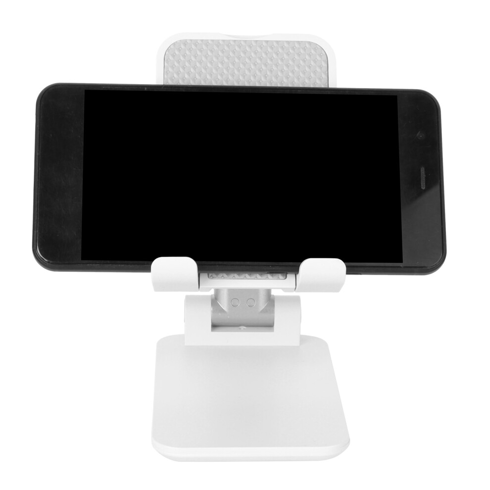 Retractable Mobile Phone & Tablet Holder Folding Desktop Stand White 8731391664848