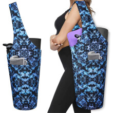 Yogamatentas - Lange draagtas met vakken - Biedt ruimte aan meer yoga-accessoires - Geschikt voor de meeste yogamatten - Yogamatdrager