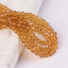 200pcs 4mm Round Ball 32 Facets Crystal Glass Loose Spacer Beads Lot Wholesale-Brown