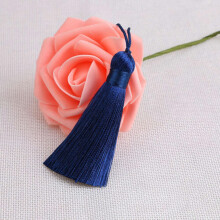 8cm Key Chian Pendant Ice Silk Tassel Trim for Jewelry Making DIY 26 Colors-9#