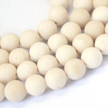 5 Strds Genuine Natural Gemstone Beads Loose Spacer Bead Round Smooth 8~8.5mm-Frosted Fosssil