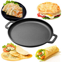 Nonstick Pizza Steel Pan For Oven And Bbq Grill Up To 900F Perfect For Pizzas Flatbreads And Home Cooking 11 Inch Kitchen Essential