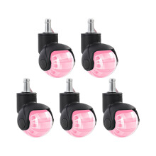 11x22mm PU Wheel Glides For Furniture Floor Protections-pink