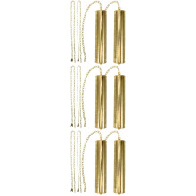 3 Sets of Heavy Duty Iron Clock Weight Grandfather Clock Weight Part DIY Chain Weight Clock Wall Clock Supply
