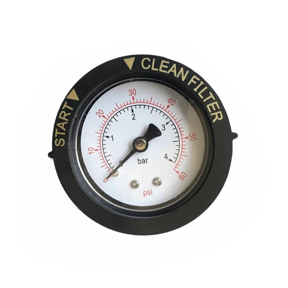 2" Pressure Gauge 0-60 Psi Replacement For Pool/Spa/Aquarium Valve Filters 1/4" Npt Center Back Mount Clean Filter Pressure Gauge 9479868972827