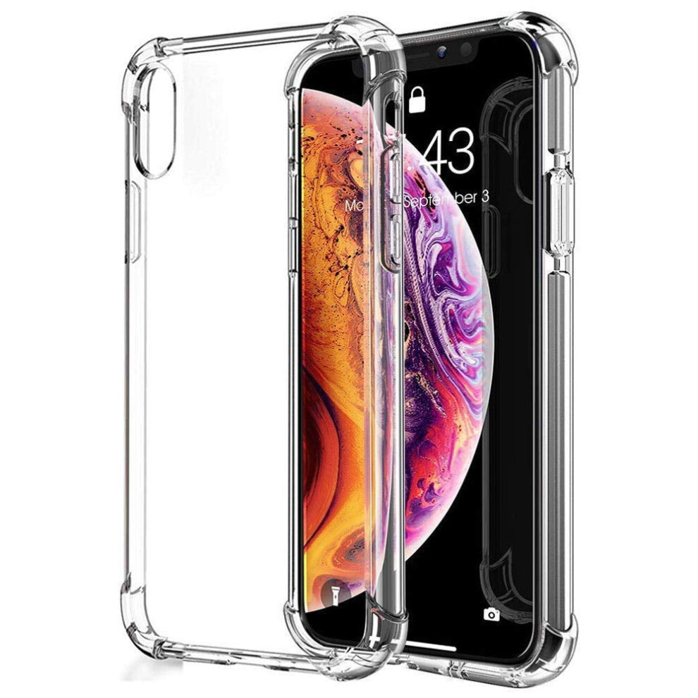Compatible With Iphone Xs Max / Xs / X Crystal Clear Shock-Absorbing Soft Tpu Bumper Case 9448483591584
