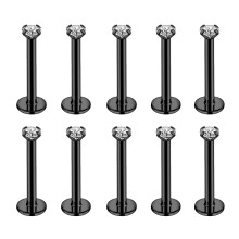 10Pcs/Set Lip Labret Rings Piercing Zircon Monroe Medusa Piercing Helix Conch Cartilage Piercing Earrings