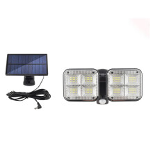 Solar Wall Light with Motion Sensor, Remote Control, 16W 300LM, Fast Charging, Easy Install for Yard/Garden/Pathway