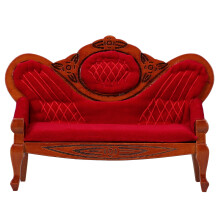 Topbathy House Decor Mini Mini Sofa Brown Plastic 1Pcs Diy Projects For Students