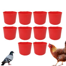 Kippenwaterbakjes, voerbakjes voor papegaaien, draagbare, ophangbare waterbakjes met brede opening, 237 ml (8 oz) voor kippenhokken en andere vogels.