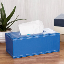 Opruimingsrek onder de $10, Leren tissuebox, minimalistisch, voor thuis, hotel of auto, met zuignap.