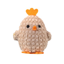 Décoration de poussin de Pâques miniature au crochet faite main 3D