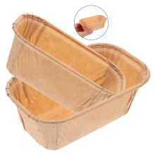 Rectangular Rustic Dessert Cups Paper 50 pcs