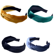 Diademas anchas de tela para mujer (4 unidades)