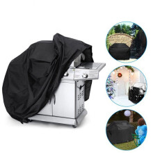 Heavy Duty Waterproof BBQ Charcoal Grill Cover, Fade Resistant Gas Grill Cover, Barbecue Grills Cover, XL, 420D 66''*23''*45''