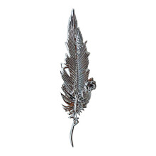Broșă metalică vintage cu puf, bijuterii artizanale, cadou pentru bărbați și femei, unisex, ocazii formale casual