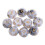 10pcs 12 Sided Dice D12 Polyhedral Dice for Table Games, White Gray, 12mm 2