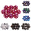 10pcs 12 Sided Dice D12 Polyhedral Dice for Table Games, White Gray, 12mm 3