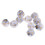 10pcs 12 Sided Dice D12 Polyhedral Dice for Table Games, White Gray, 12mm 5