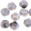 10pcs 12 Sided Dice D12 Polyhedral Dice for Table Games, White Gray, 12mm 8