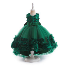 Kids Girls Christmas Dress Sleeveless Tulle Princess Christmas Green Dress Girls Kids Girl Christmas Outfit Cute Girl Clothes 5-6 Years