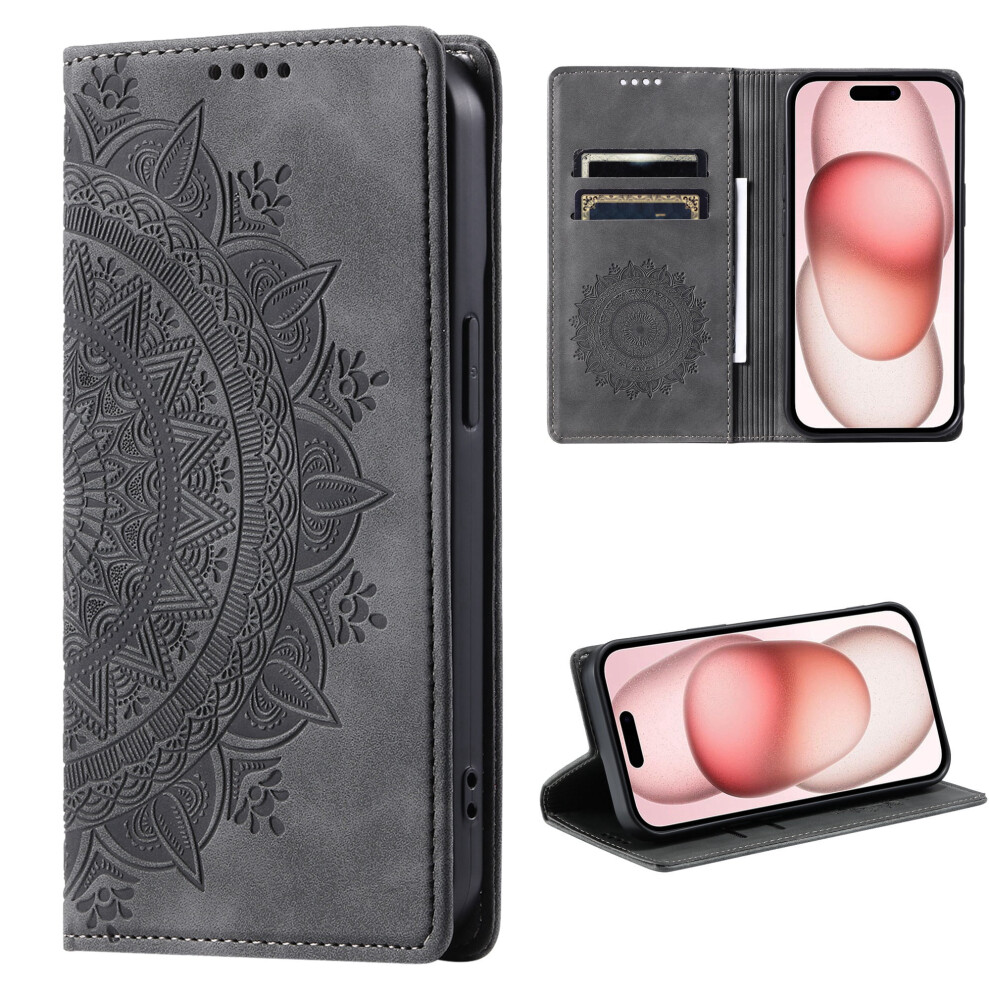 Flip Wallet Case For Google Pixel 7 Pro Embossed Gray 913211541272