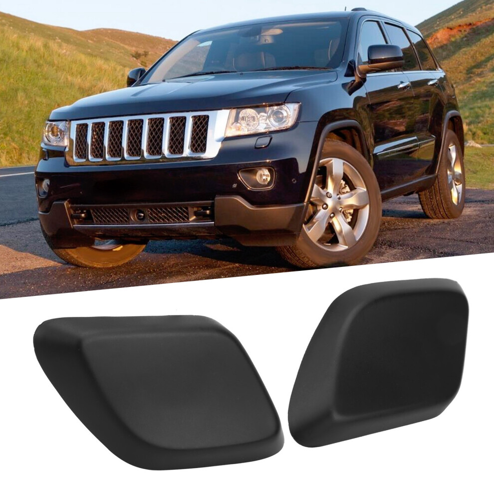 Pair Headlight Washer Cover Cap 68078291Ab For Car Headlamp Abs Replacement 3171391955419