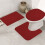 PRETXORVE bath mat set absorbent printed 3-piece 7