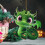Dragon Statue Ornament Pendant Green 3.14 inch 4