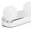 4-LED Vanity Mirror Light Battery-Powered Suction Cup Lamp 4