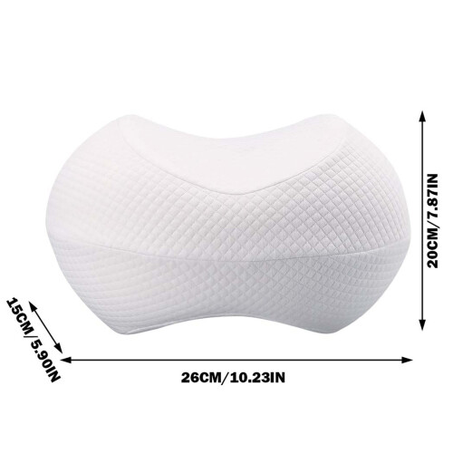 Memory Foam Knee Pillow for Side Sleepers Leg Support Spinal Alignment Sciatica Back Comfort Cushion 2