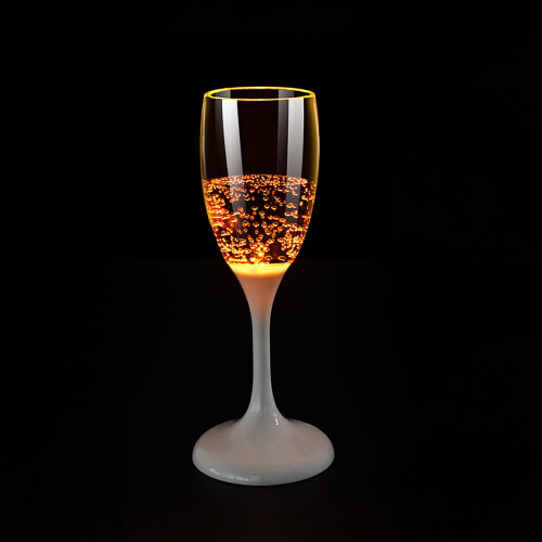 Ποτήρια σαμπάνιας LED χωρίς στέλεχος 4,1oz από πλαστικό τροφίμων 1