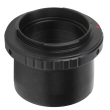 2in T Mount & Lens Adapter Ring for Nikon F Mount Camera, Aluminum Black