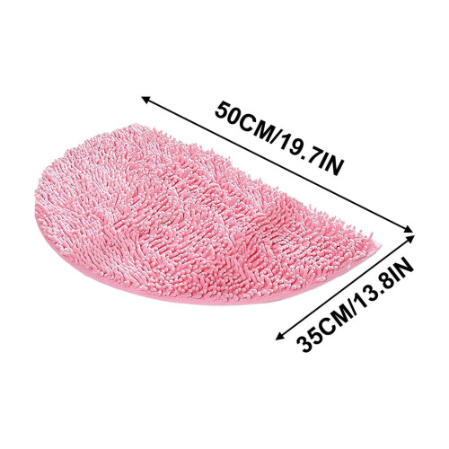Tappeto da bagno semicircolare, assorbente e antiscivolo 2