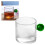 Glass tea cup with handle, mini pitcher, creamer, and 2