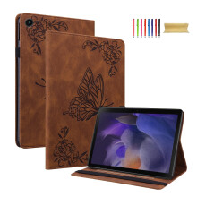 Galaxy Tab A9 PU leren flipcase met standaard en penhouder