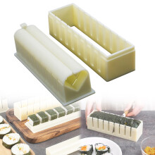 Kit per sushi a forma di cuore in 3 pezzi: pressa per involtini di riso, taglierina e strumenti per principianti, per sushi fatto in casa,