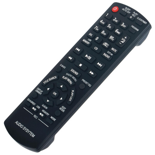 Stereo Remote Control N2QAYB000637 Replacement for Panasonic SAAKX Series Compact System, No Programming Needed 1