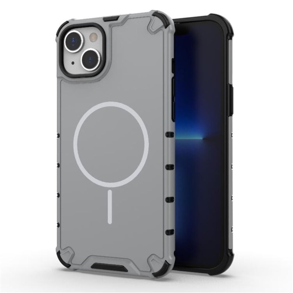 Military-Grade Airbag Case For Iphone 14 Â Magsafe Compatible, Anti-Fall, Solid Grey 9009879198369