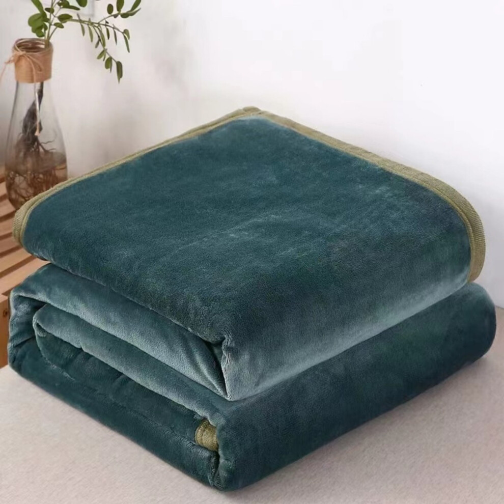 Throw Blanket for Solid Bed Warm Cozy Flannel Fuzzy Plush Lightweight Throws Dupes for Sofa, Bed, Picnic for Teen Girls Women Men Boys Gift(80"x90")