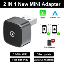 Wireless CarPlay Android Auto Adapter USB Dongle Mini Box
