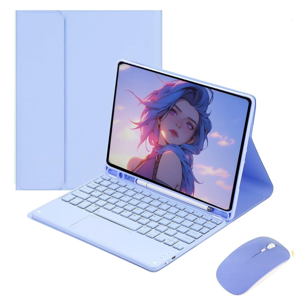 Slim Keyboard Case Compatible With Ipad 3Rd Gen, Ipad Pro 10.5" (2017/2019), Detachable Stand, Built-In Touchpad & Pencil Holder 9482828641145