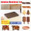 Plateau de rangement en plastique imitation bois empilable 1