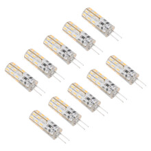 Becuri LED G4 fără reglare intensă, capac transparent cu gel de silice cu 1,5 W DC12V pentru durată lungă de viață, economie de energie,