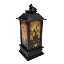 Lanternă de Halloween cu vrăji, lampă decorativă în stil vintage, felinar LED portabil de Halloween pentru masă, decorare de petrecere, ocazii