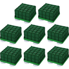 Floral Foam Cage Bowl 11x11x9 cm (4.3"x4.3"x3.5") – 8 pcs, for Fresh Flowers & Table Centerpieces