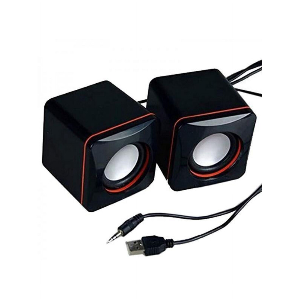 Usb Bass Speaker 3.5 Multimedia Stereo Computer Speakers 9357860061582